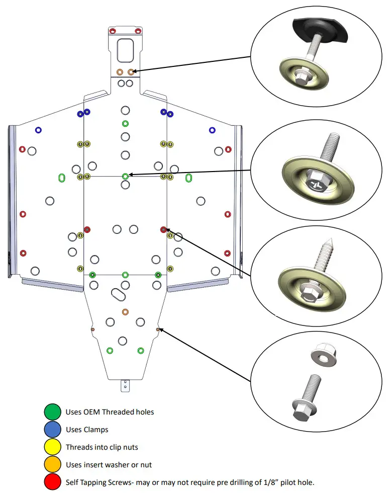 SEIZMIK 76-10164 XP 1000 2 Seat Skid Plate - Figure 11
