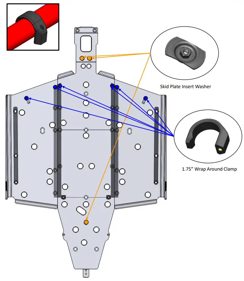 SEIZMIK 76-10164 XP 1000 2 Seat Skid Plate - Figure 14