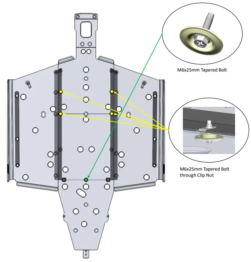SEIZMIK 76-10164 XP 1000 2 Seat Skid Plate - Figure 16