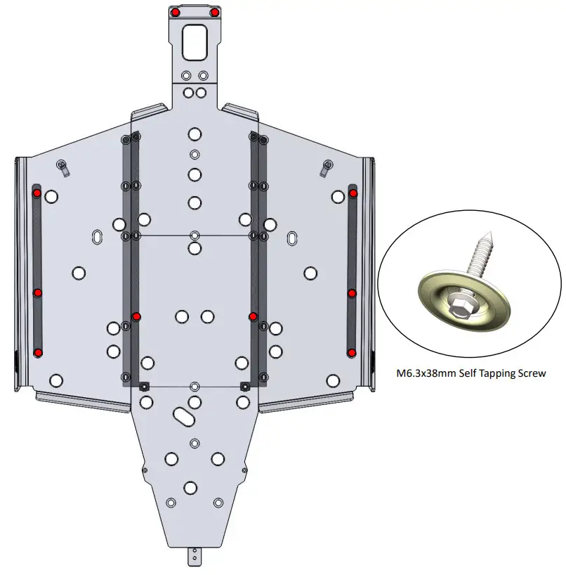 SEIZMIK 76-10164 XP 1000 2 Seat Skid Plate - Figure 21