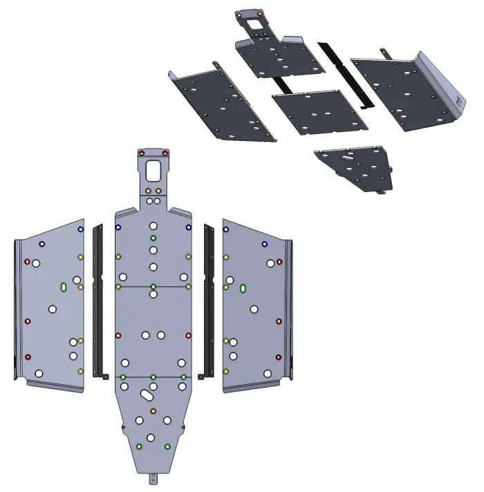 SEIZMIK 76-10164 XP 1000 2 Seat Skid Plate