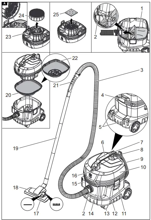 KARCHER T 11 1 Classic VACUUM CLEANER-FIG2