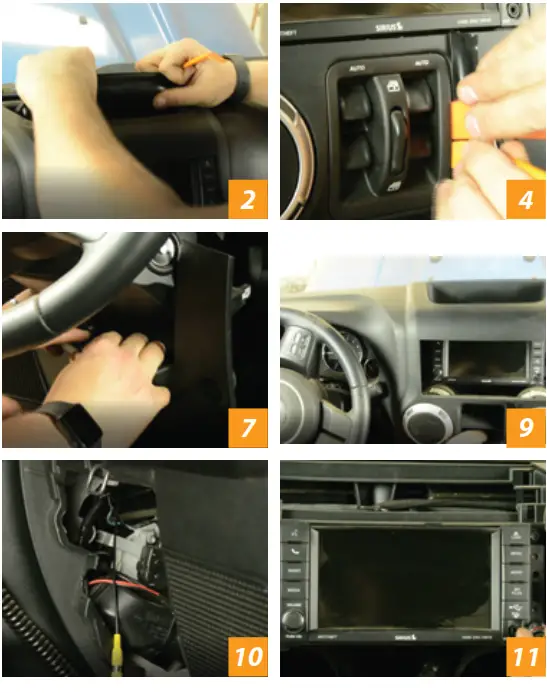 BRAND MOTION SUTV 8848 SummitView Jeep Wrangler Adjustable Rear Vision System - fig 3