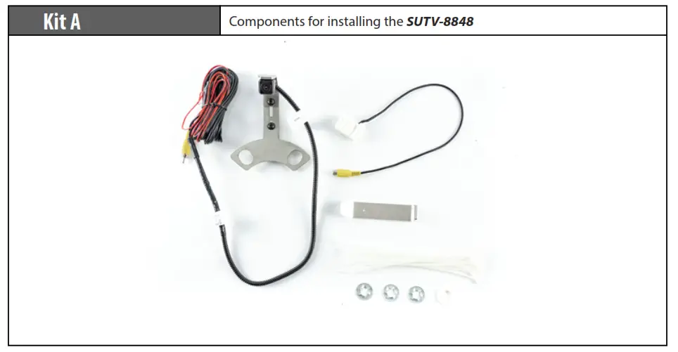 BRAND MOTION SUTV 8848 SummitView Jeep Wrangler Adjustable Rear Vision System - fig