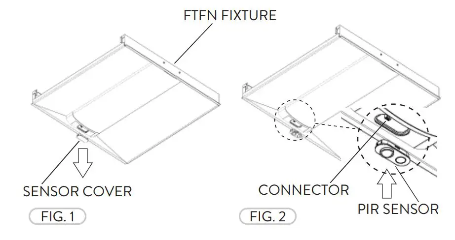 PacLights FTFN - 22D35 Center Basket LED Troffer - Figure 1,2
