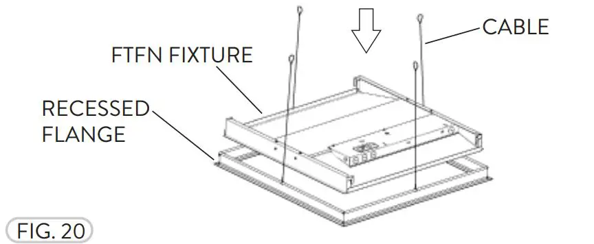 PacLights FTFN - 22D35 Center Basket LED Troffer - Figure 20