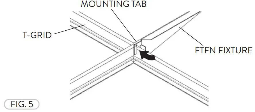 PacLights FTFN - 22D35 Center Basket LED Troffer - Figure 5