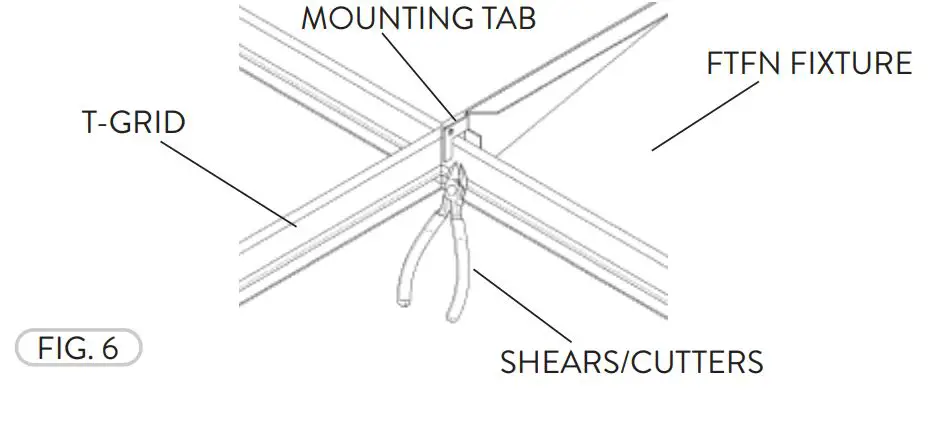 PacLights FTFN - 22D35 Center Basket LED Troffer - Figure 6
