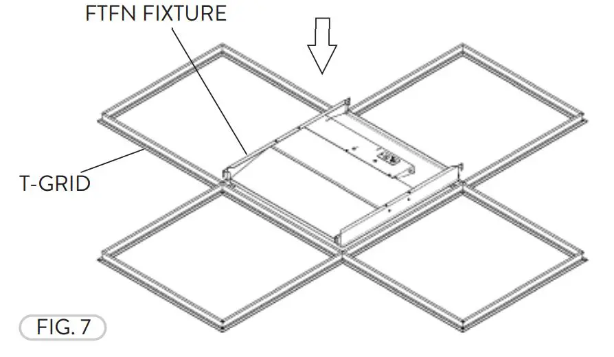 PacLights FTFN - 22D35 Center Basket LED Troffer - Figure 7