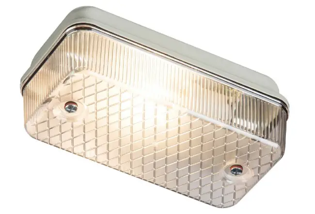 Knightsbridge E27PC Aluminium Prismatic Diffuser-PRO