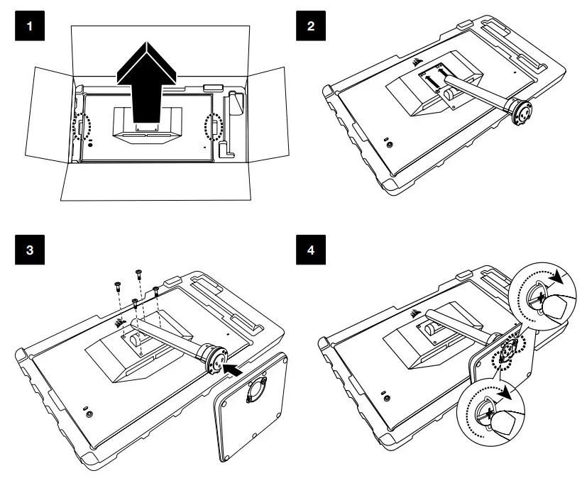 CORSAIR 32QHD240 Xeneon 32 Inch Gaming Monitor - ASSEMBLY