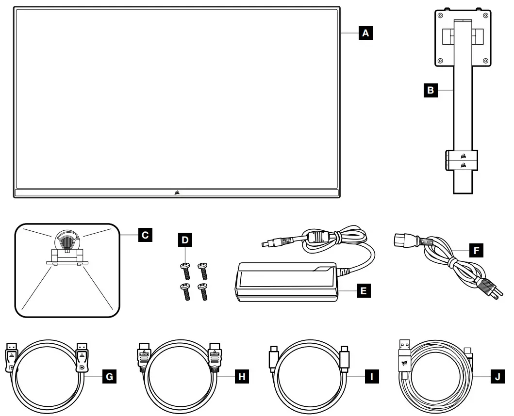 CORSAIR 32QHD240 Xeneon 32 Inch Gaming Monitor - DISPLAY CONTENTS
