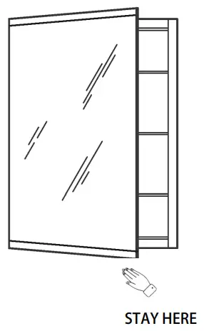 THE HOME DEPOT WSHDRMMC0012 LED Lighted Medicine Cabinet- STEP 10