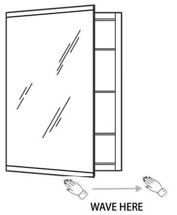THE HOME DEPOT WSHDRMMC0012 LED Lighted Medicine Cabinet- STEP 9