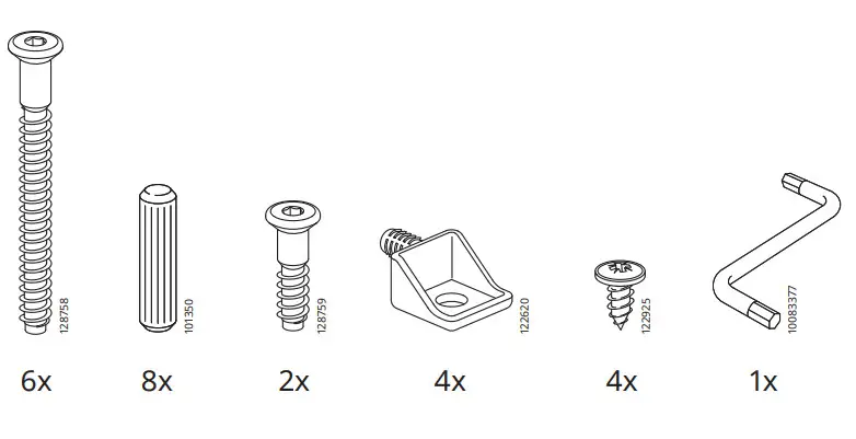 IKEA INGOLF Antique Stain - Parts