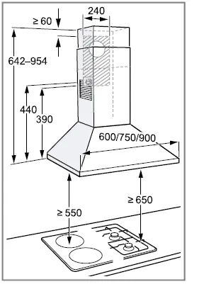 NEFF D92PBC0N0B 90cm Chimney Cooker Hood 10