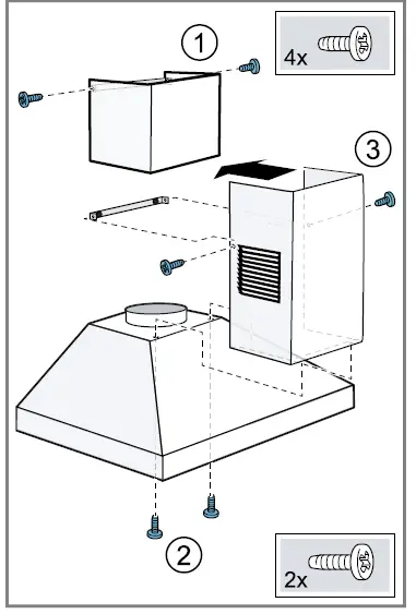 NEFF D92PBC0N0B 90cm Chimney Cooker Hood 14
