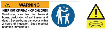 Dimplex Optiflame Stove Fire - WARNING KEEP BATTERIES OUT OF REACH OF CHILDREN