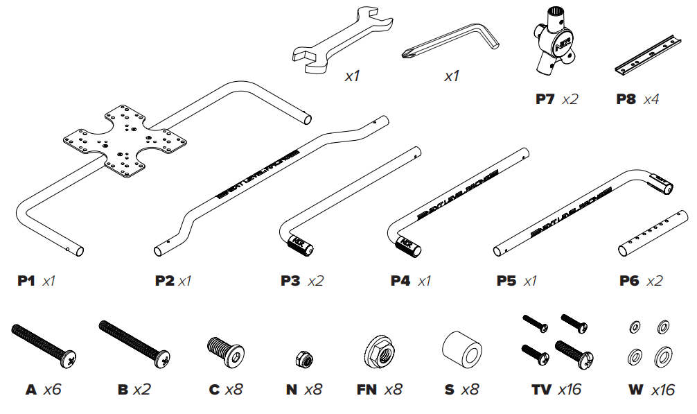 next level RACING Lift Free Standing Monitor Stand - IN THE