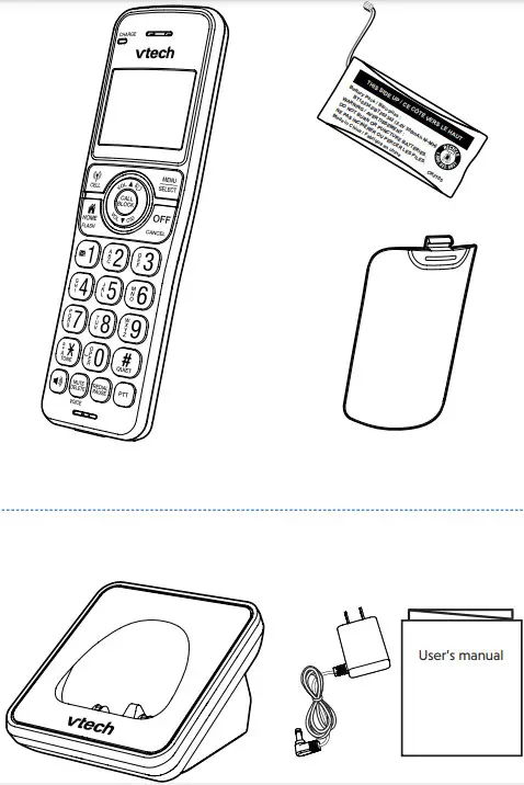 vtech CS6629-3 Cordless Phone -What’s in the box