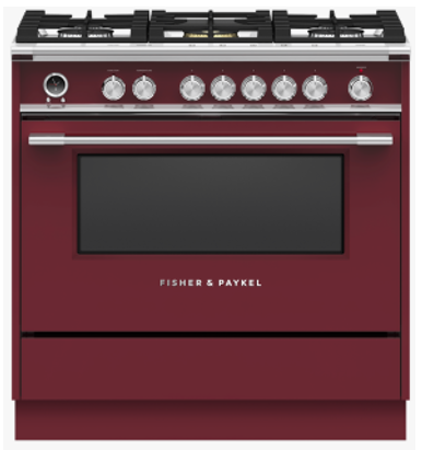 FISHER PAYKEL 81816 Red Kickstrip for Classic Freestanding Range, 36 Inch