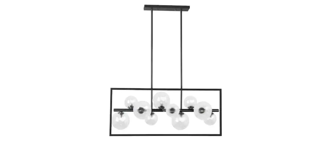 Dainolite Gla-3310hp 10-light Black Modern/contemporary Clear Glass Geometric Pendant Light Installation Guide Dainolite Gla-3310hp 10-light Black Modern/contemporary Clear Glass Geometric Pendant Light Installation Guide