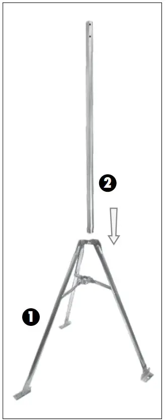 AcuRite 06055 Mounting Tripod Instruction Manual - Tripod Assembly