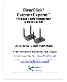ClearClick Extend Expand Wireless HDMI Transmitter and Receiver Kit - What’s In The Box 7