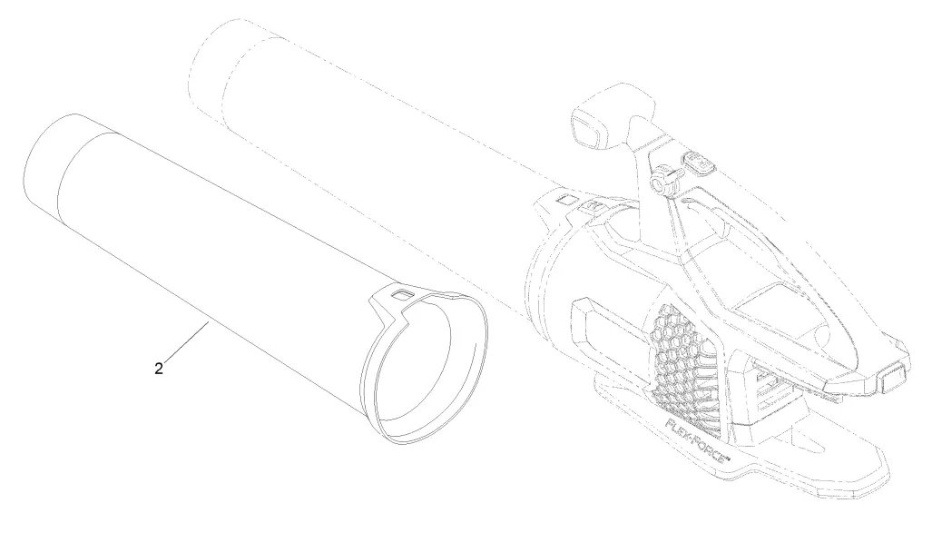 Cordless 60V MAX Axial Blower Assembly