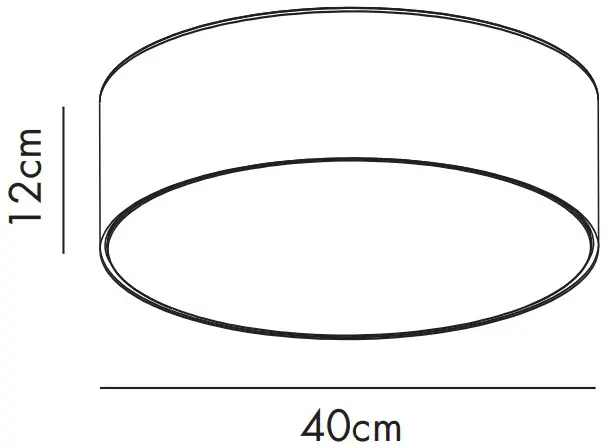 Drum LED Dimensions