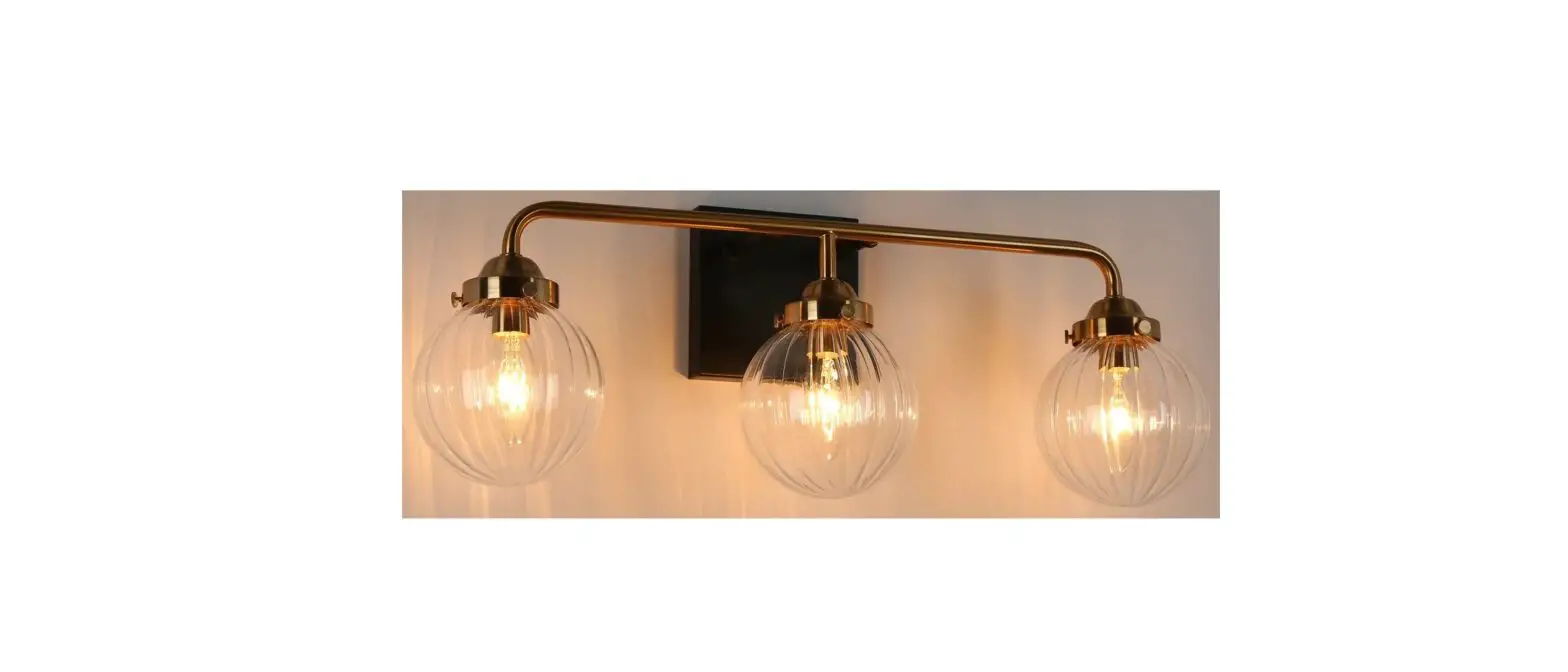 21.6-in 3-light Black Transitional Vanity Light Instruction Manual