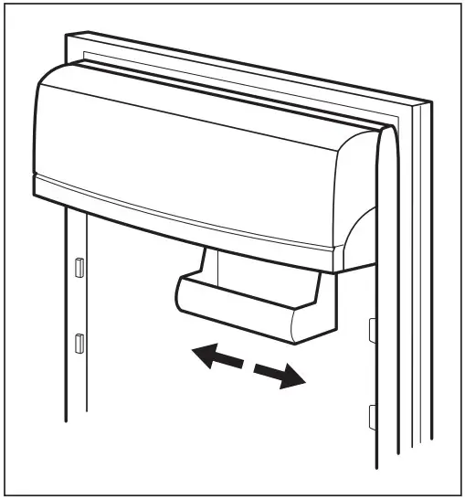 Positioning the door shelves
