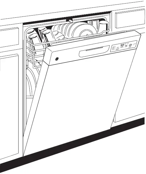 GE APPLIANCES GDF511PSR-PGR Dishwasher with Front Controls with Power Cord 03