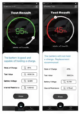 TOPDON BTMOBILE Lite 12V Cordless Battery and System Tester 8