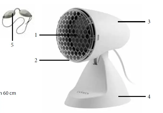 CARMEN ILL 11-CIL1001W Infrared Lamp 1