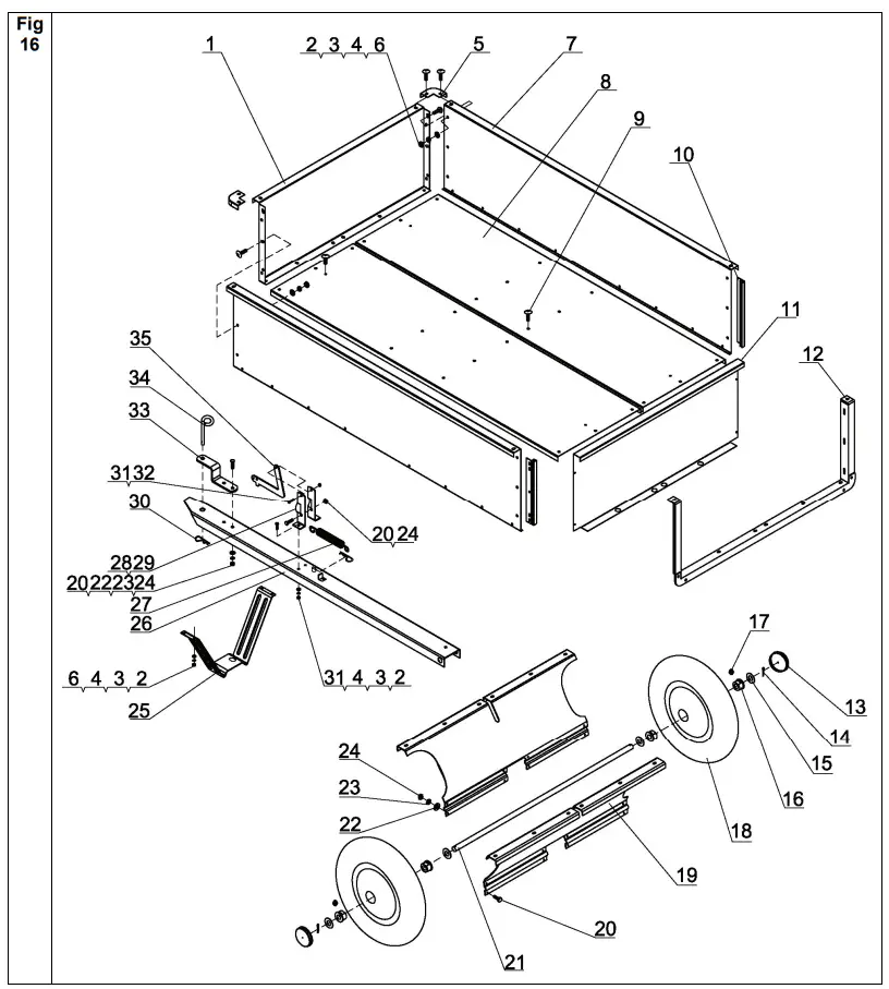 TEXAS 90053030 Lawn Tractor and Dumb Cart - Figure 8