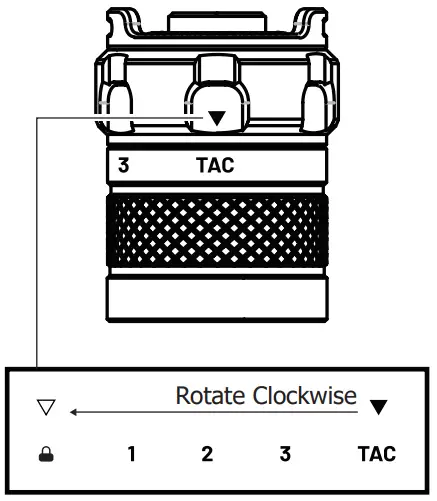 Brightness Level or Mode Selection