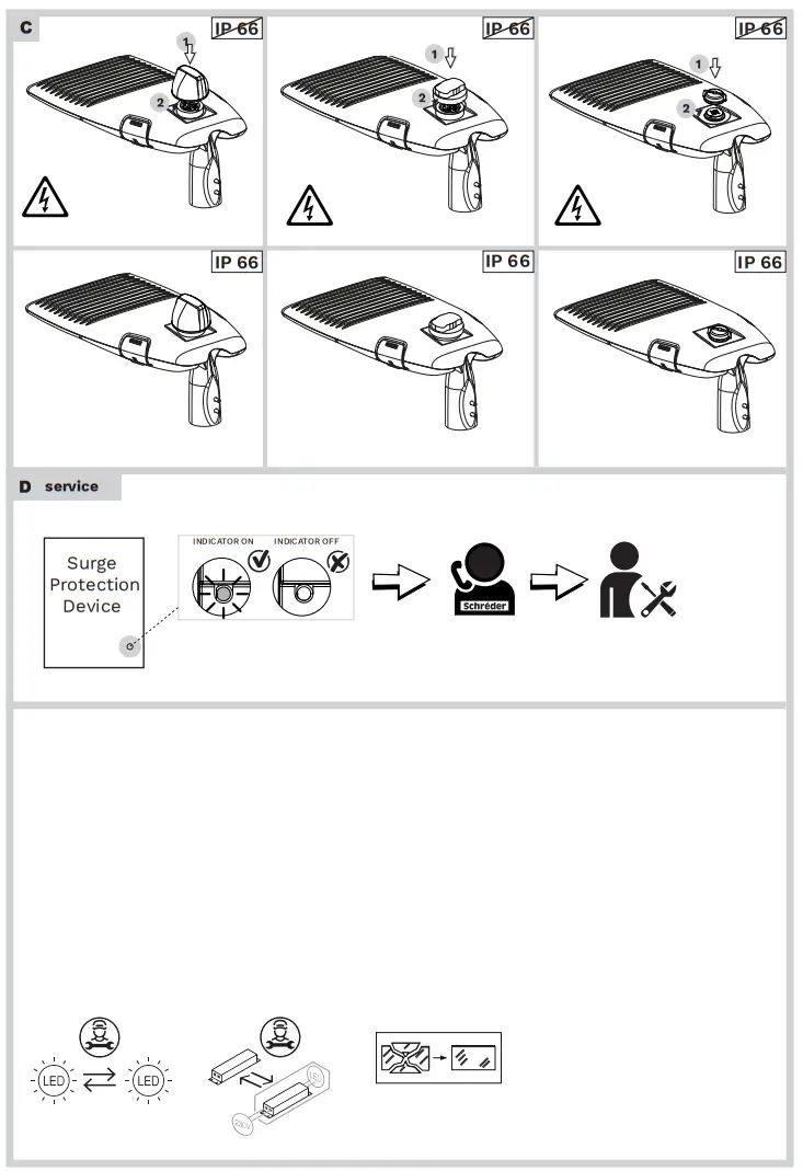Schr der MAXI LED Street Luminaire Ampera Maxi 310 Watt - fig 4