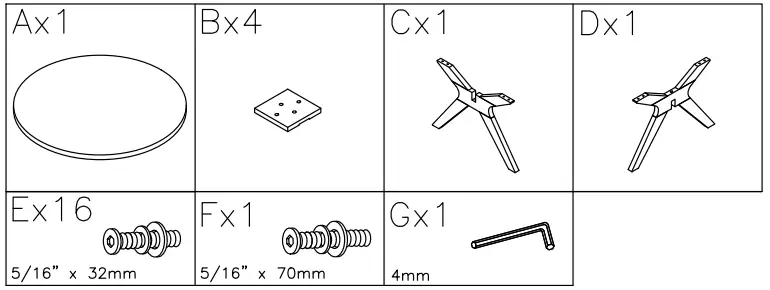 ASHLEY D374-15 Round Wittland Dining Table with Pedestal Base-fig2