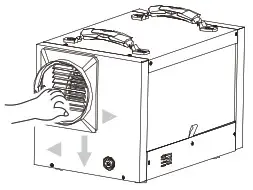 ABESTORM Guardian SNS65 120 Pints Crawl Space Dehumidifiers - Ducting Installation 1