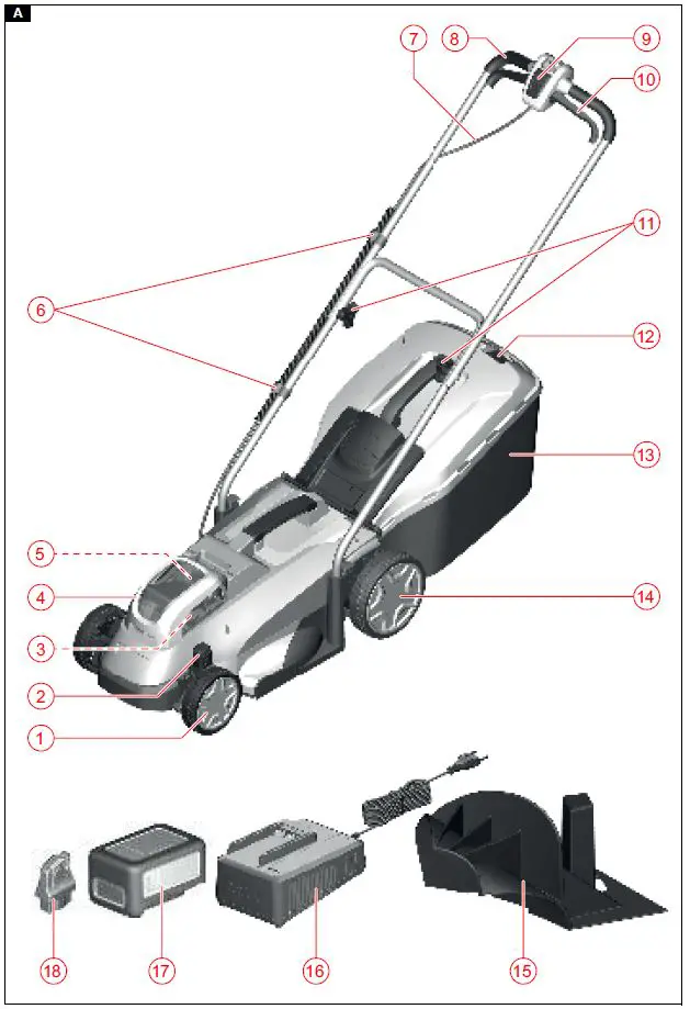 KARCHER-LMO-18-33-Battery-Set-for-Cordless-Lawn-Mower-fig 1