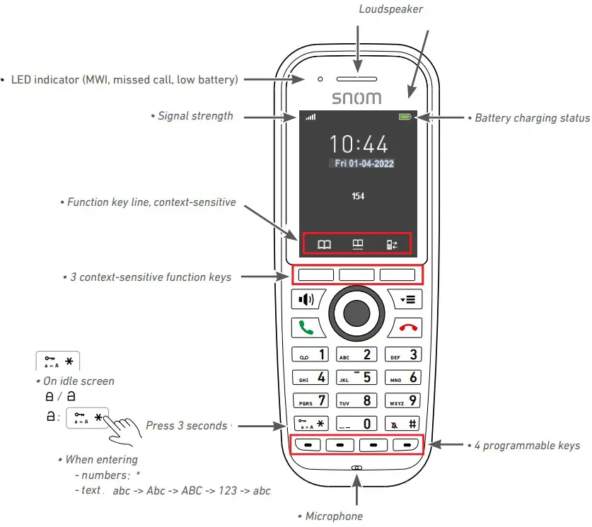 snom M30 DECT Handset - Figure 4