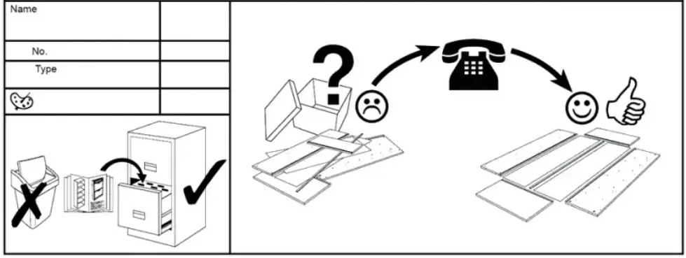 Flieks WF189222AAA Dresser Chest Of Drawers Cupboard Bedside Table 80x41x84 Cm White - fig 2