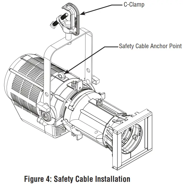 ALTMAN PHX LVD LED LUMINAIRES Profile, 50° 5000K, White - Cable