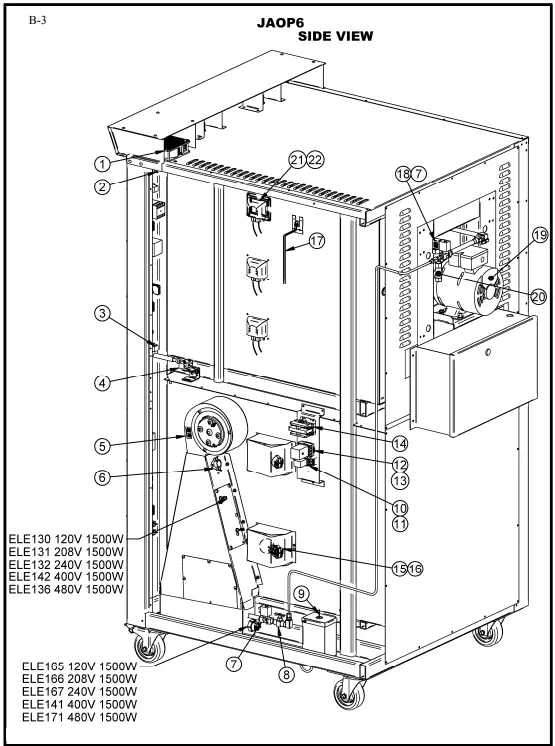 Doyon-JA6-Jet-Air-Single-Deck-Electric-Bakery-Convection-Oven-fig-2