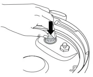 FIG 7 REMOVING AND REINSTALLING THE ANTI CLOG CAP