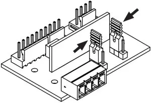JUMPERS IN TRANSMITTER POSITION
