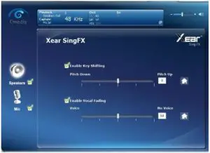 Vocal effects Setting