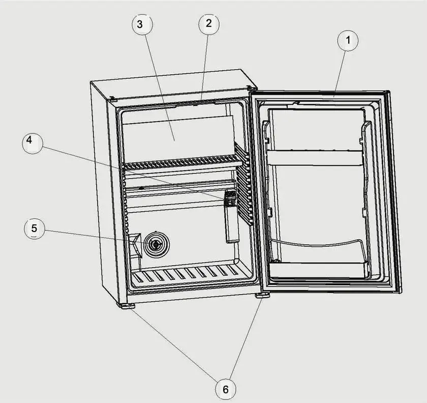 DOMETIC Refrigeration Mini Fridges - View of the appliance
