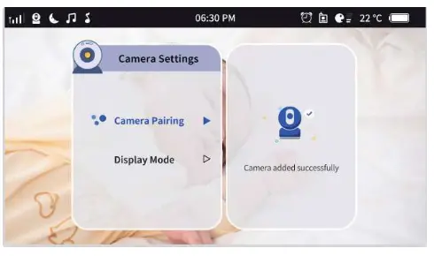 NEXIGO B10 Add On Baby Camera Unit-menu3